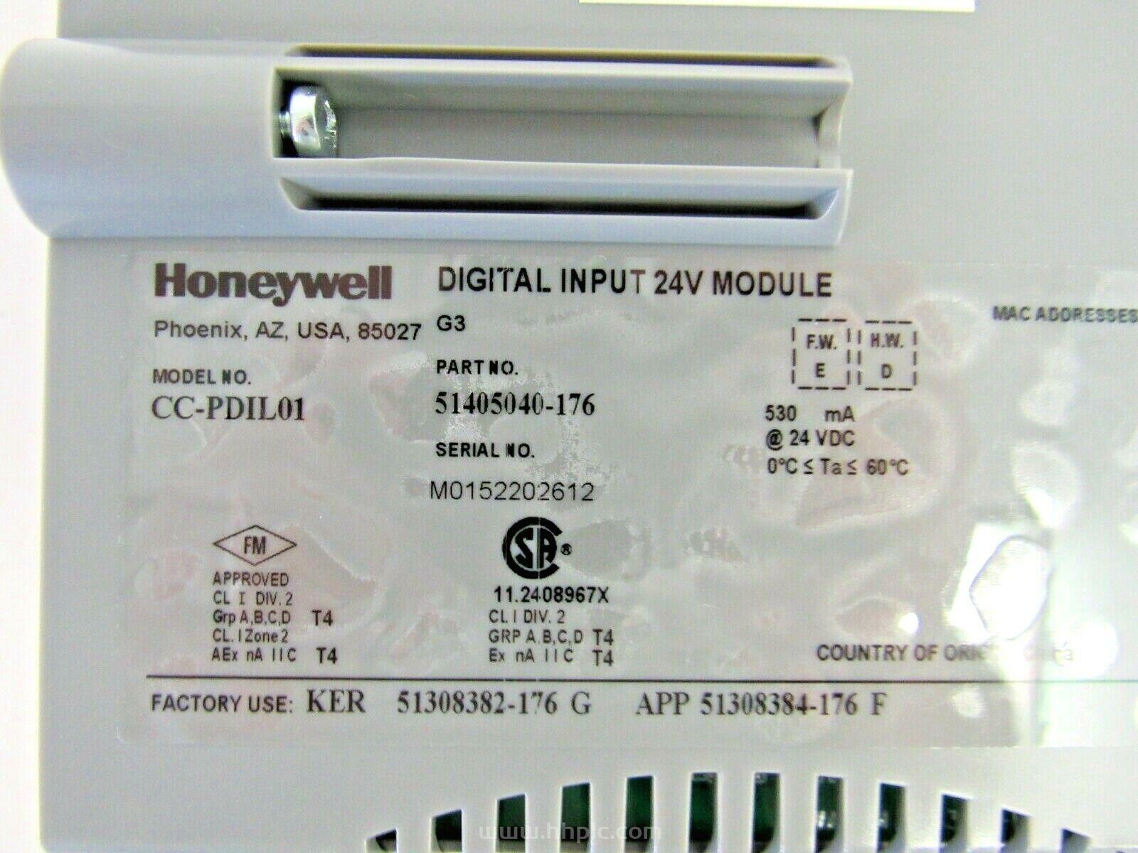 CC-PDIL01(数字输入模块) Honeywell 霍尼韦尔 51405040-175 全新出售 正品原装进口