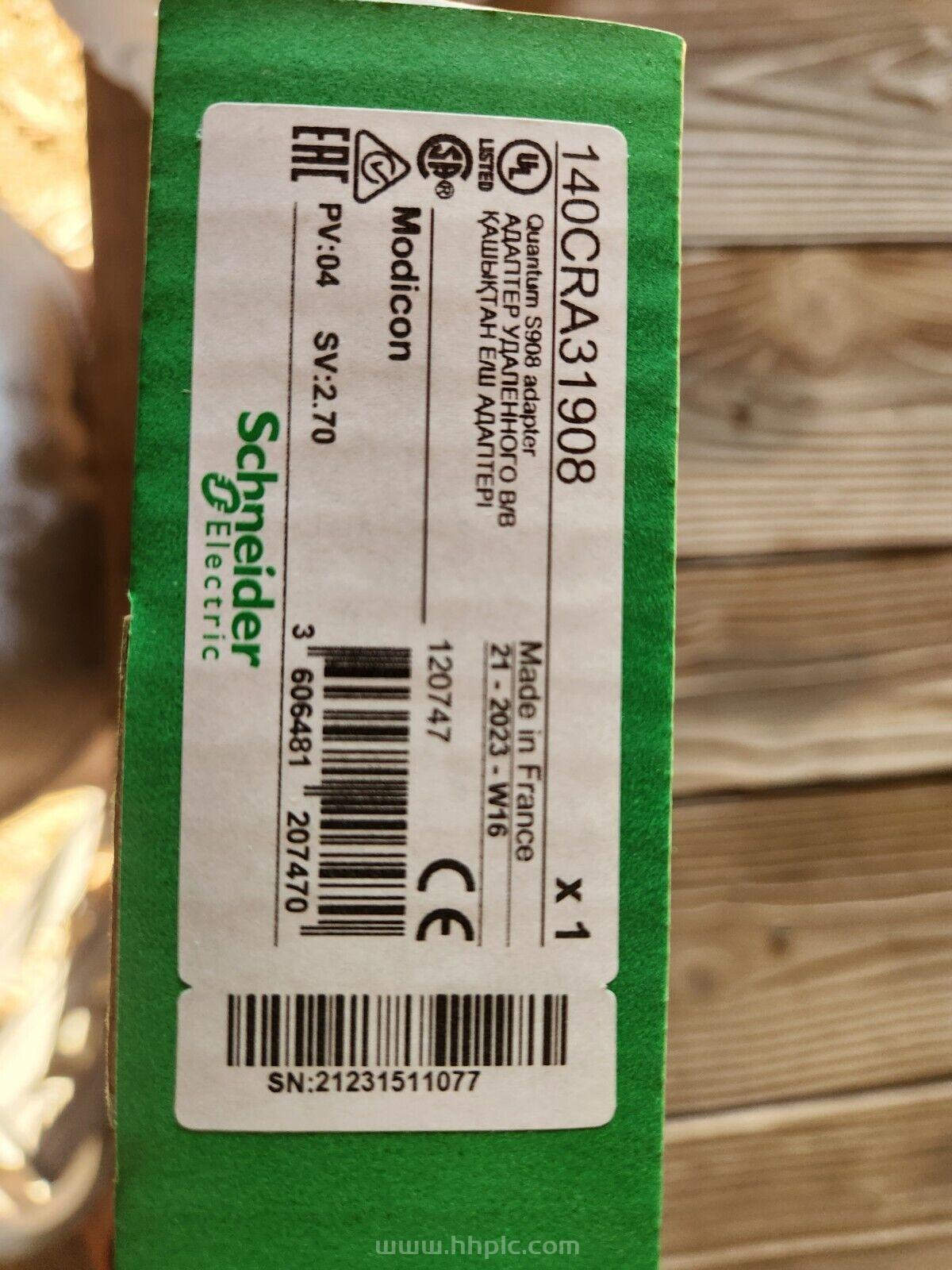 140CRA31908  Schneider 施耐德 I/O模块 质保一年 100%全新 货源充足 原装密封未拆封 现货储备