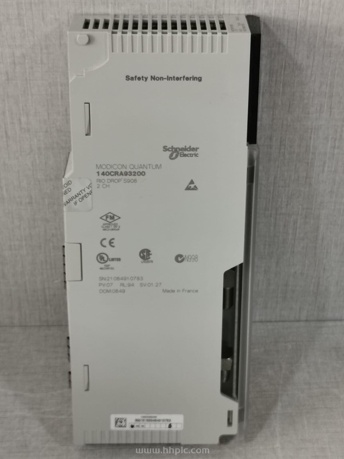 140CRA93200 SCHNEIDER 施耐德 原装PLC模块  Quantum 系列 进口原装 充足货源 100%全新正品保障