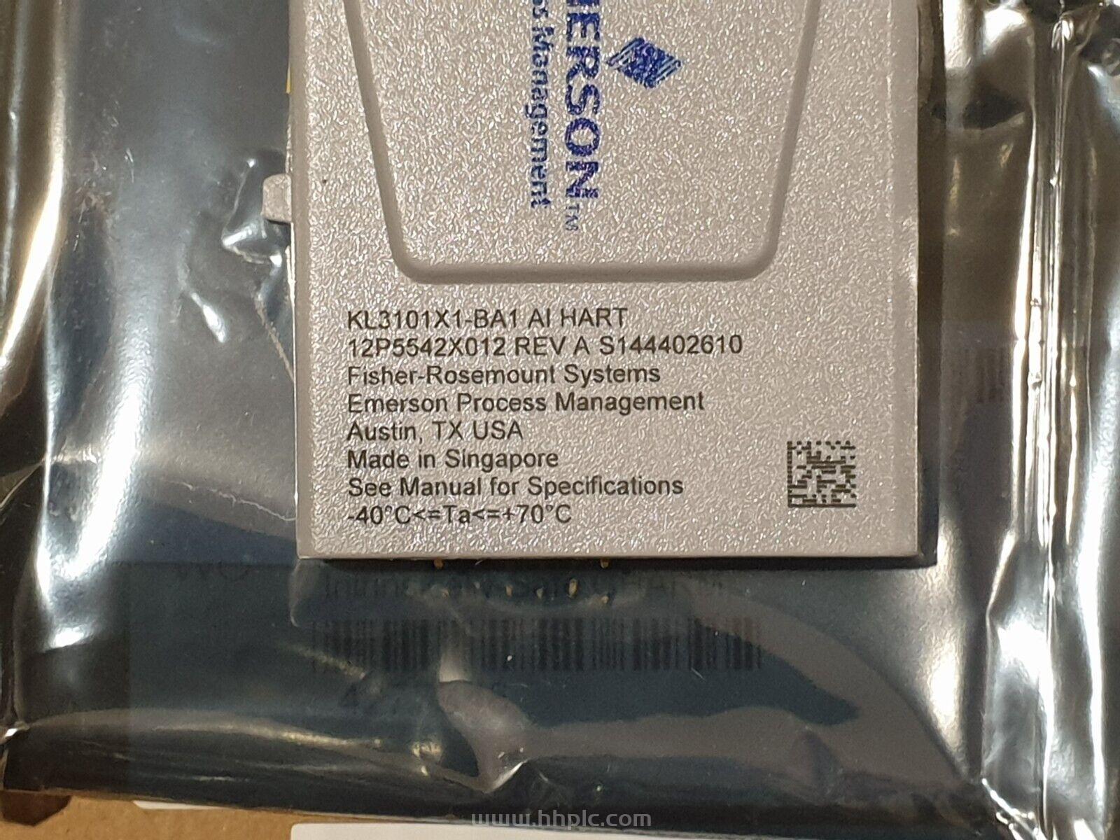 KL3101X1-BA1 EMERSON 艾默生 全新模块出售 新货优惠价格 货源稳定充足 未拆封进口件