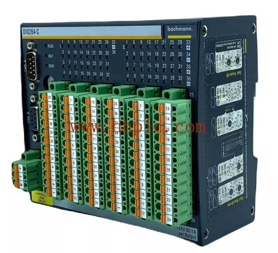 DIO264 巴赫曼Bachmann 罐式数字输入/输出模块 24VDC/1A 全新原装现货