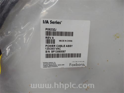 FOXBORO P0923ZJ 分布式控制系统(DCS)到编程设备电缆 质保一年 顺丰包邮